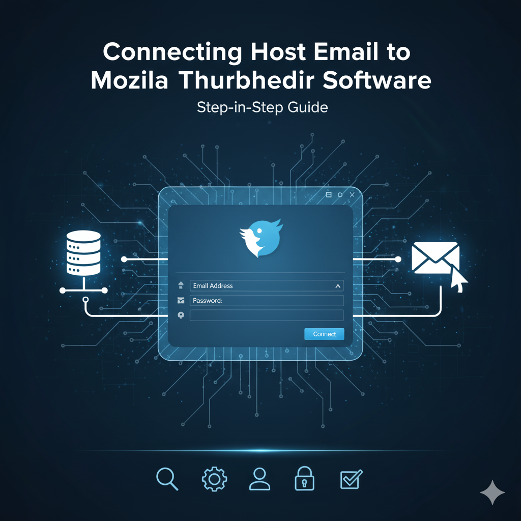 اتصال ایمیل هاست به نرم افزار Mozilla Thunderbird