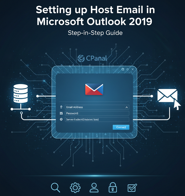 آموزش تنظیم ایمیل هاست در Microsoft Outlook 2019