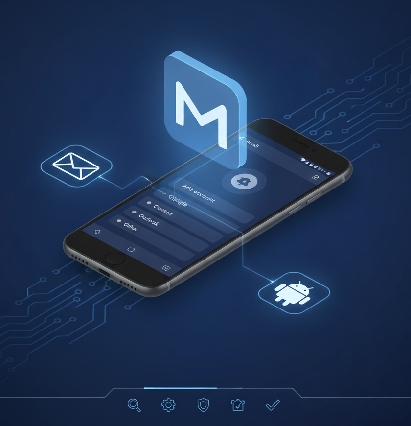 آموزش افزودن اکانت ایمیل به اپلیکیشن Gmail در گوشی‌های اندرویدی